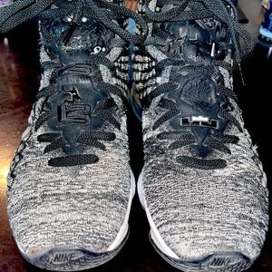 Nike LeBron 17 Black and White Sneakers